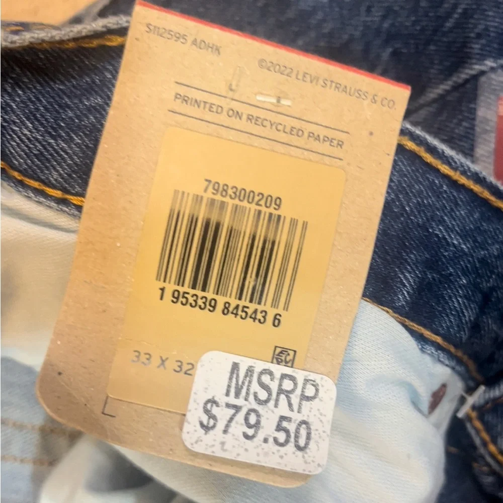 NWT Levi’s Men’s 501 ‘93 Straight Stretch Jeans Size 33